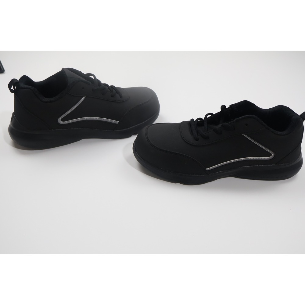 Larnmern Work Shoes Steel Toe Safety Sneaker 9 Black Synthetic Industrial